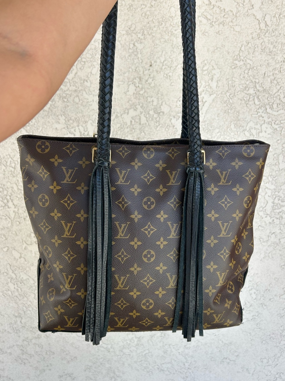Up cycled Vintage Louis Vuitton Boho Tote Bag